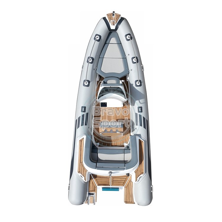 Popular Rib580 20feet Semi Rigid Boats Fiberglass Hull Inflatable Rowing Boat ABS Dining Table with Cup Holders