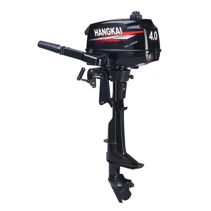 High Quality Outboard Motors Hangkai 2 Stroke 4hp 74.6cc 2Stroke Boat Engines 4hp Mini Boat Engine Price for Rowing Boats
