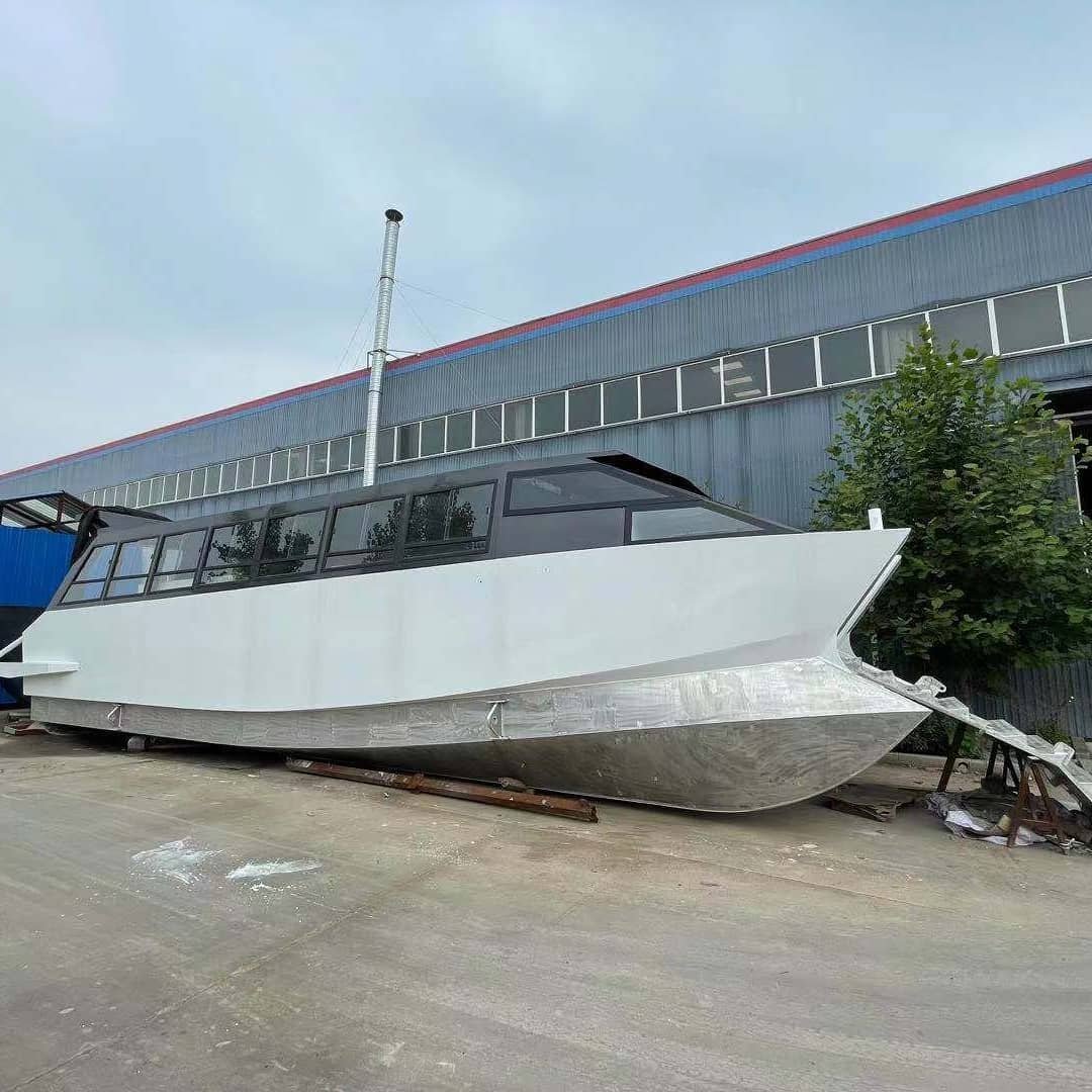 15m Commercial Passenger Aluminum Ferry Boat For Outboard Engine Design