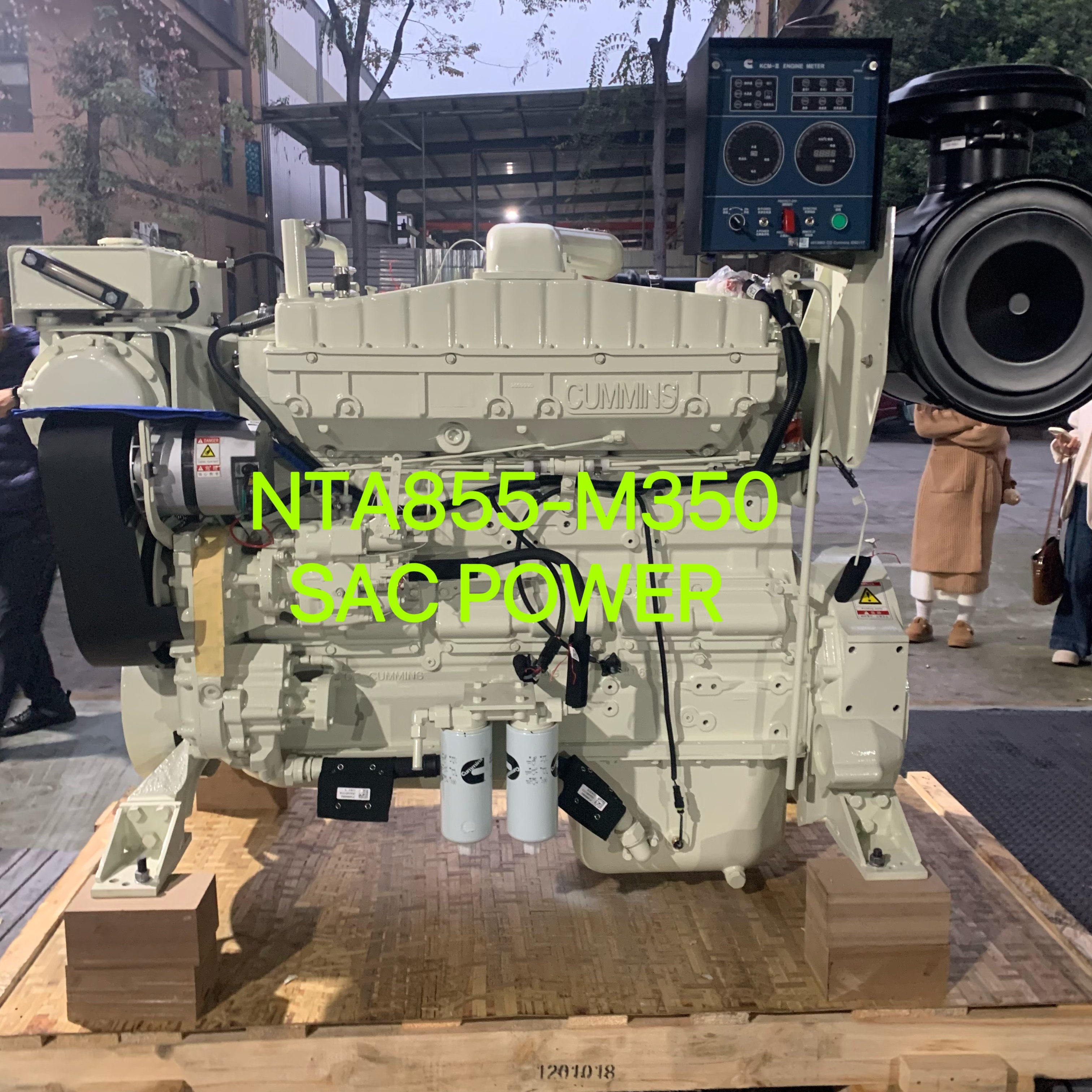 Small diesel Boat Engine NTA855-M350 Cummins Marine Engine with Advance Gear Box 350hp Fishing Boat Engine