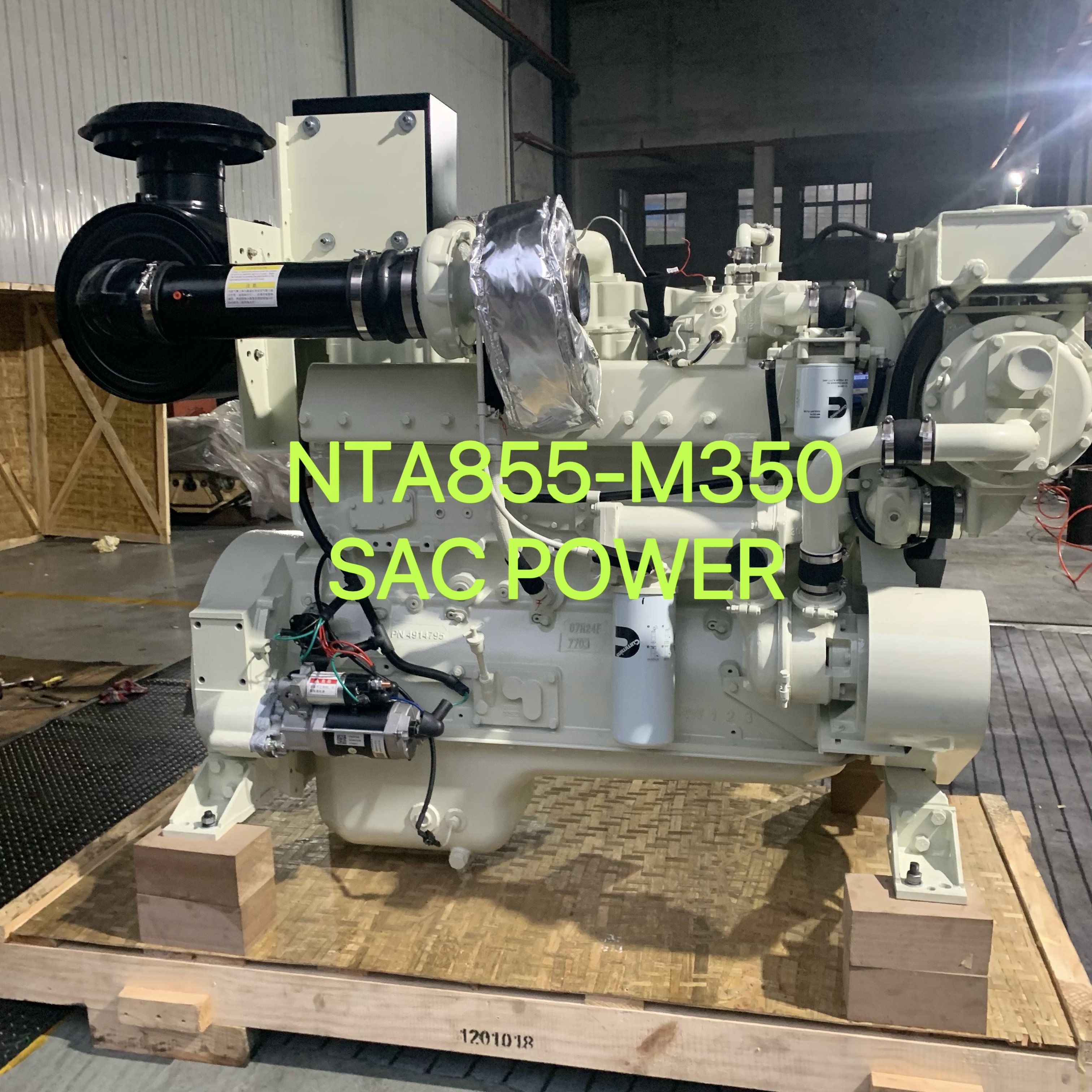 Small diesel Boat Engine NTA855-M350 Cummins Marine Engine with Advance Gear Box 350hp Fishing Boat Engine