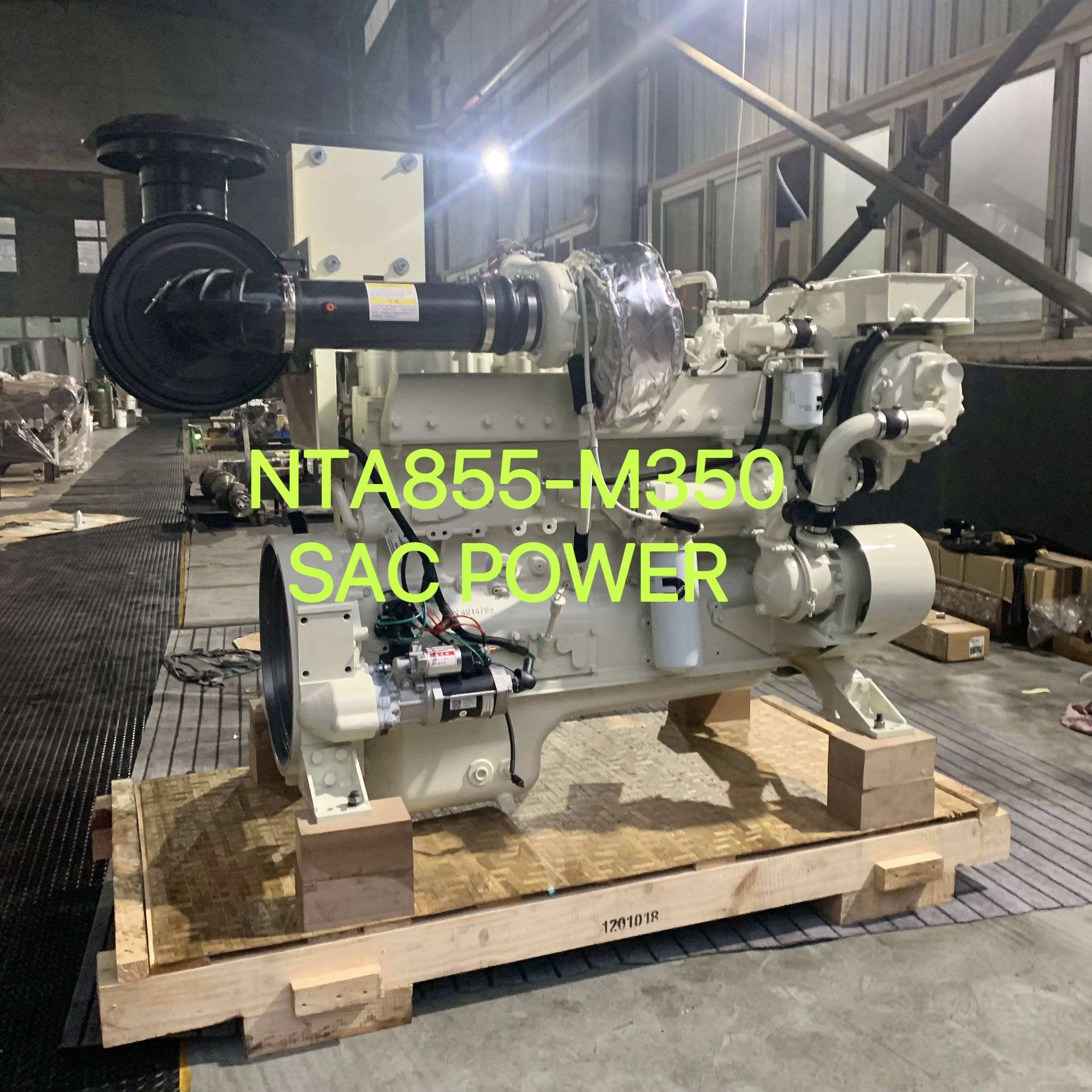 Small diesel Boat Engine NTA855-M350 Cummins Marine Engine with Advance Gear Box 350hp Fishing Boat Engine
