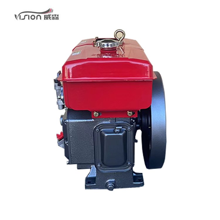 VISION R180 7HP Single Cylinder Horizontal Water Cooled 4-stroke diesel Engine for Coffee Huller/ Miller