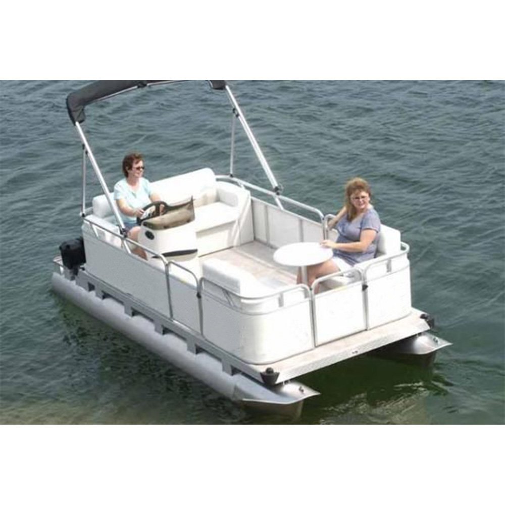 Kinocean Ecocampor 2020 16 Foot Tiny Pontoon Hibrid Boat Mini Cheap Aluminium Small New Pontoons for Sale