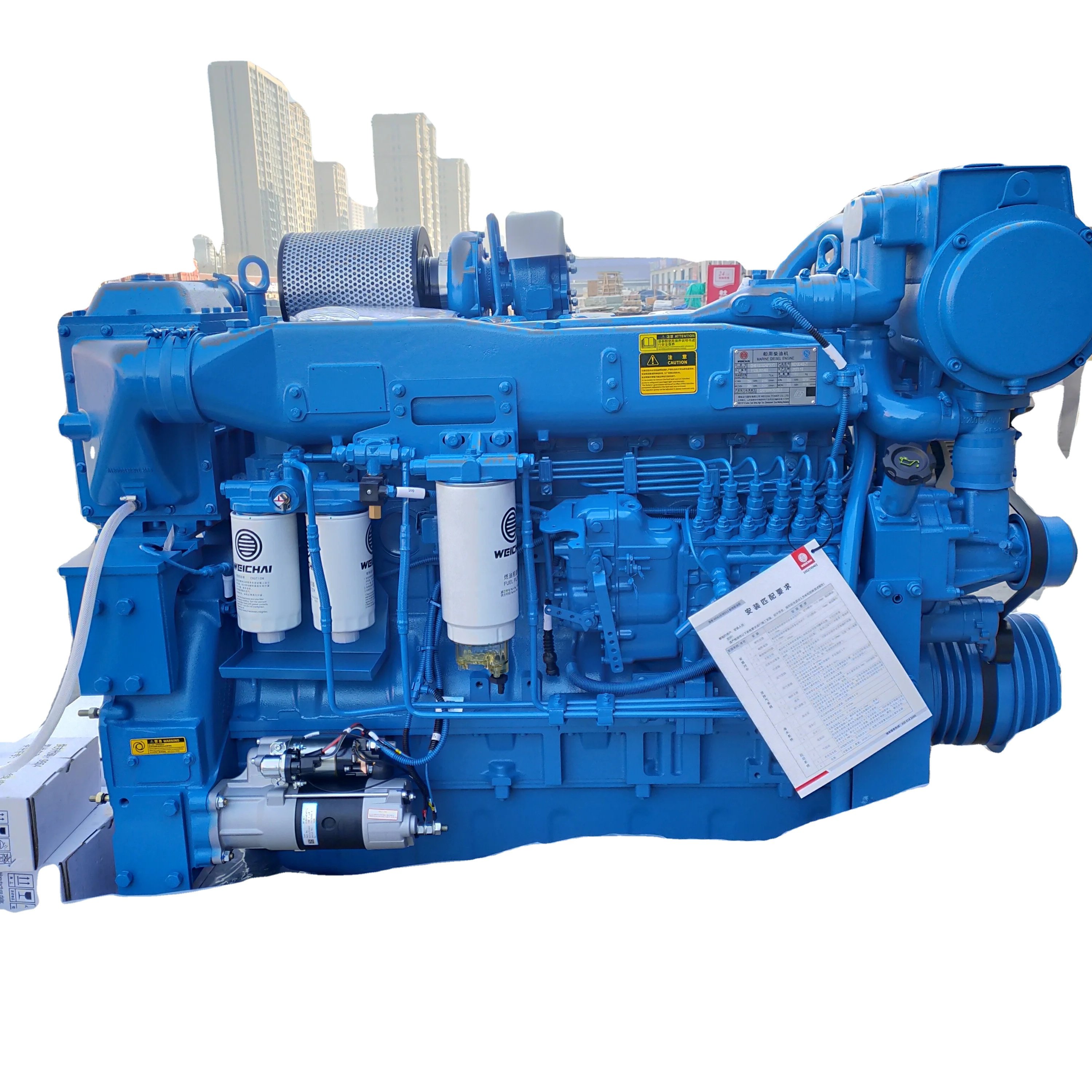 Brand New WEICHAI Marine diesel Inboard Engines for Fishing Boat WD10 170hp/240hp/300hp/326hp