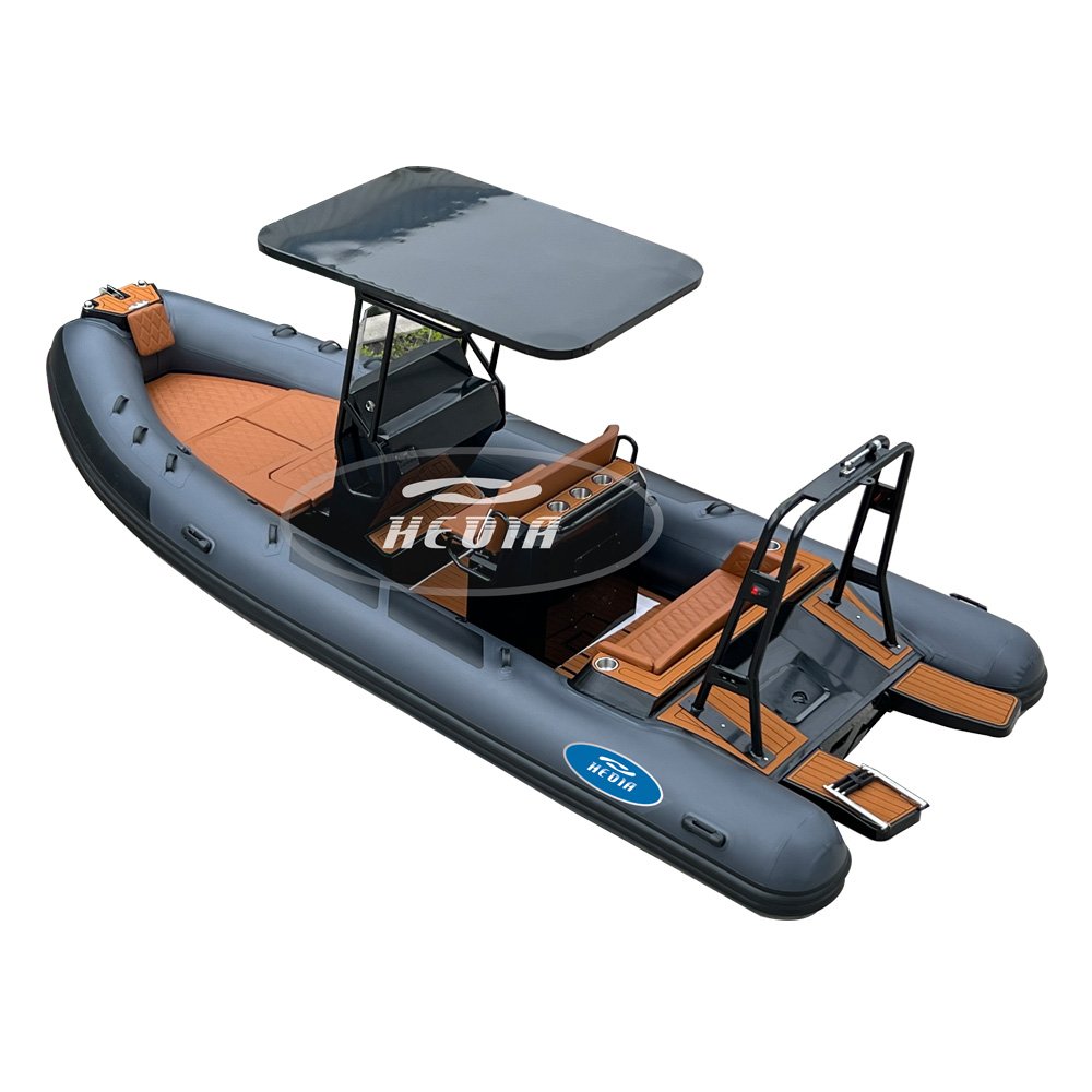19ft Rib Boat Deep v Aluminium Sea Fishing Boat Aluminum 6m with Engine