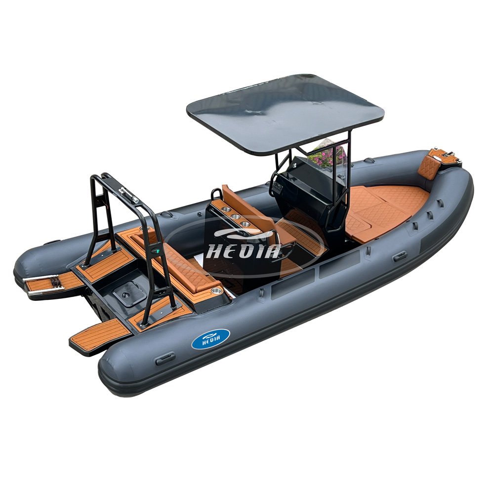 19ft Rib Boat Deep v Aluminium Sea Fishing Boat Aluminum 6m with Engine