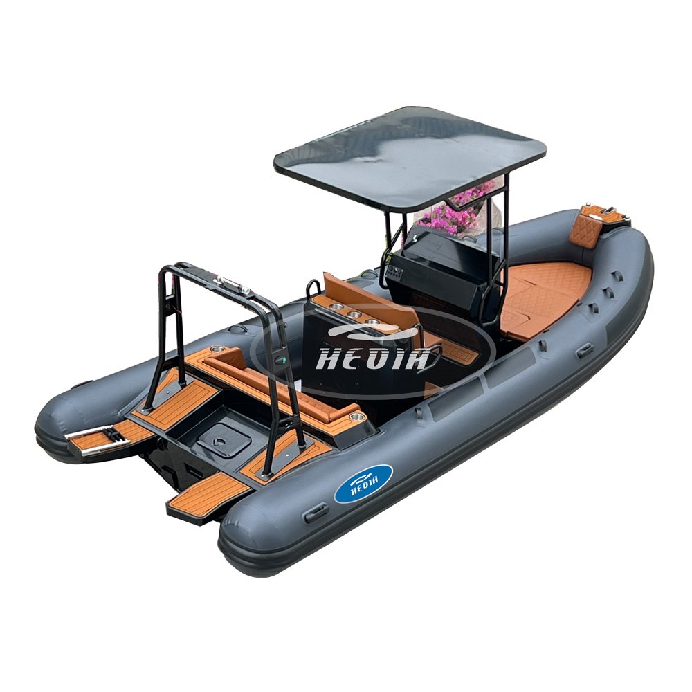19ft Rib Boat Deep v Aluminium Sea Fishing Boat Aluminum 6m with Engine