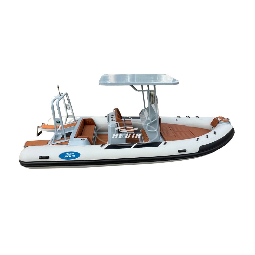 Hedia Luxury Sport Orca Hypalon Boat 19 Feet 5.8m Rib 580 Inflatable Boat with Motor for Sale