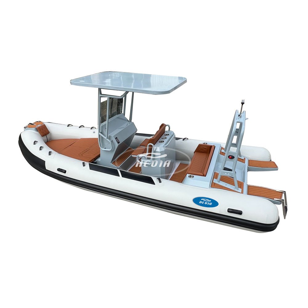 Hedia Luxury Sport Orca Hypalon Boat 19 Feet 5.8m Rib 580 Inflatable Boat with Motor for Sale