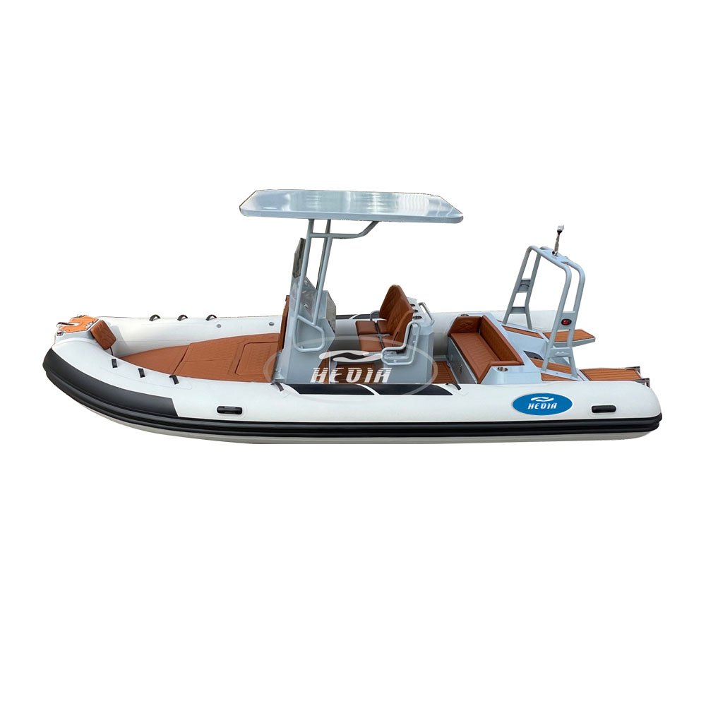 Hedia Luxury Sport Orca Hypalon Boat 19 Feet 5.8m Rib 580 Inflatable Boat with Motor for Sale