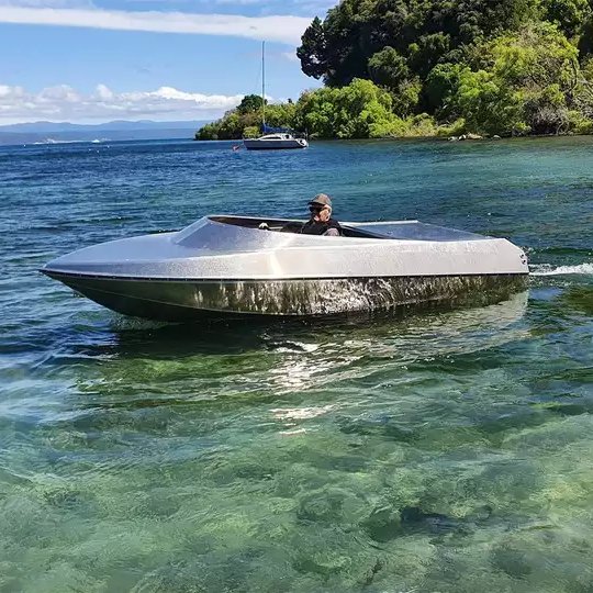 KINOCECEAN Fully Welded Aluminum Jet Ski Boat Hull Kit Set Sport Yacht for River Racing with CE Certified Inboard Engine