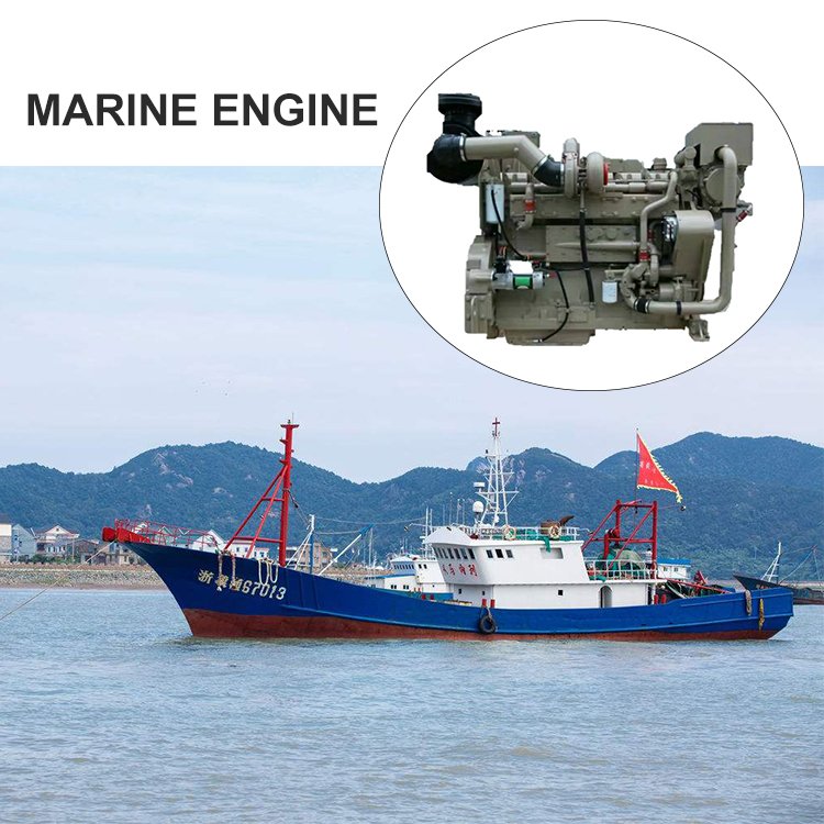K19-M Marine Engine KTA19-M500 Speed Electric Outboard Boat Engines