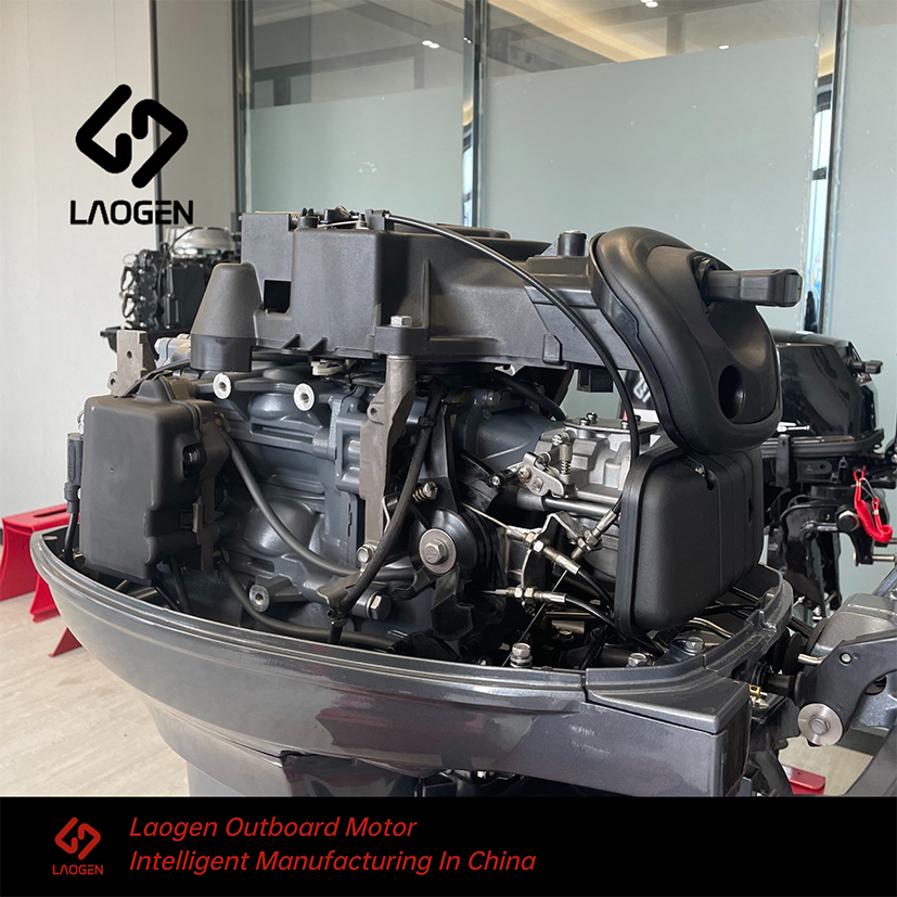 Laogen Outboard Motor 2 Stroke 40hp with Manual Tilt Trim Match Yamaha Enduro 40X 66T Boat Outboard Engine 40hp Outboard Motor