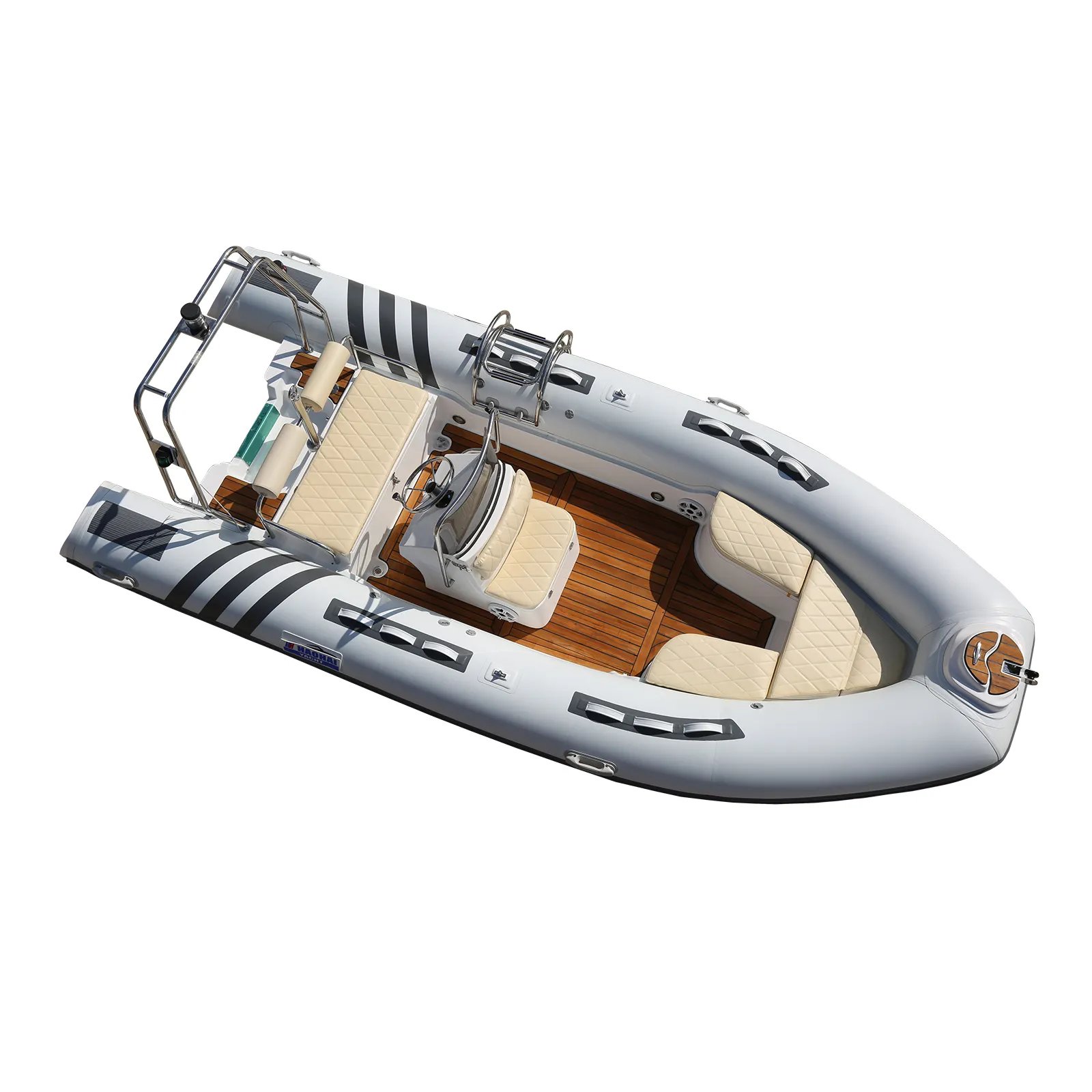 Inflatable Fiberglass Boat Combo Set Engine Drifting Fishing Entertainment PVC Rib Boat Material 1.2mm Sport Family Rowing Boats