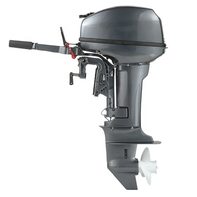 New 15HP 2-Stroke Outboard Motor Boat Engine Quality Electric / Gasoline Fuel Electric Start Certified Remote Control System