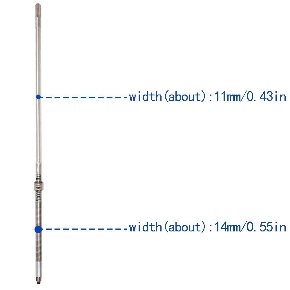 63V-45510-00 Driver Shaft Short Shaft (S) for Yamaha Outboard Motor 2 Stroke 9.9HP 15HP or 4 Stroke F9.9 F13.5 F15 Boat Engine