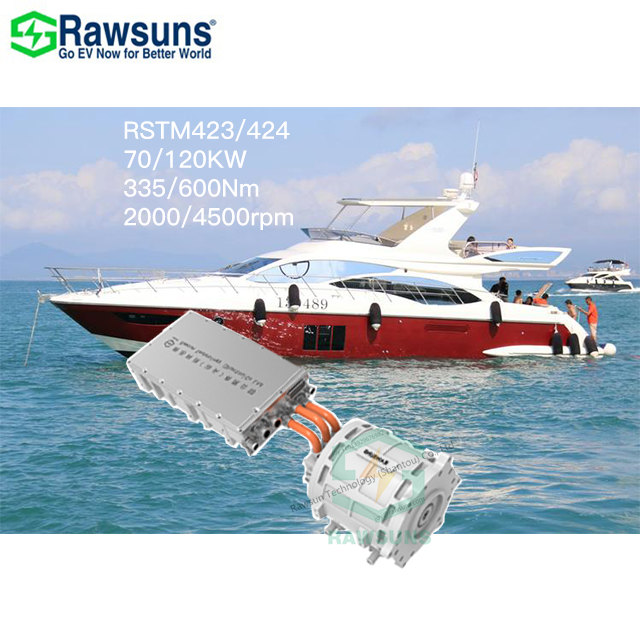 Best Selling 70kW 2000rpm Ev Car Marine Pmsm Motor Battery Conversion Kit VCU Electric Control Engine for Ship Boat Yacht
