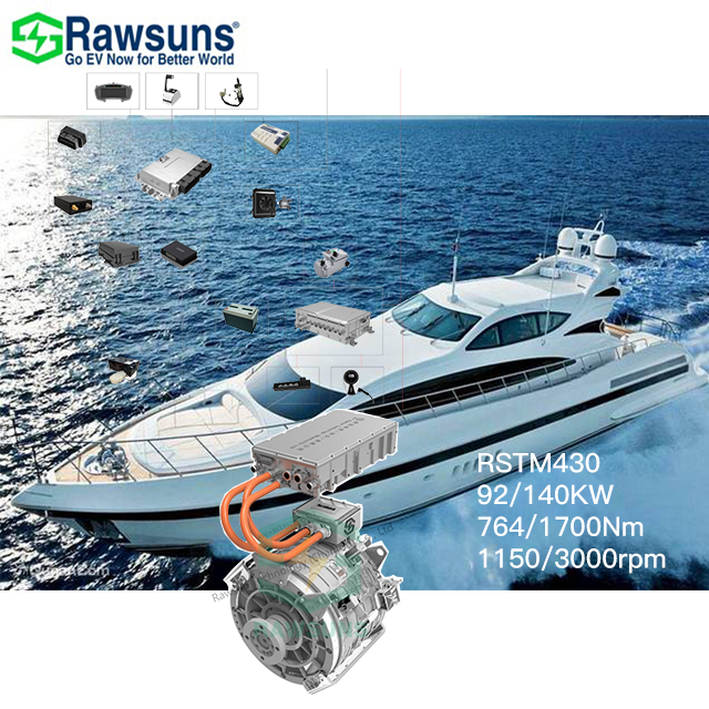 Best Selling 70kW 2000rpm Ev Car Marine Pmsm Motor Battery Conversion Kit VCU Electric Control Engine for Ship Boat Yacht