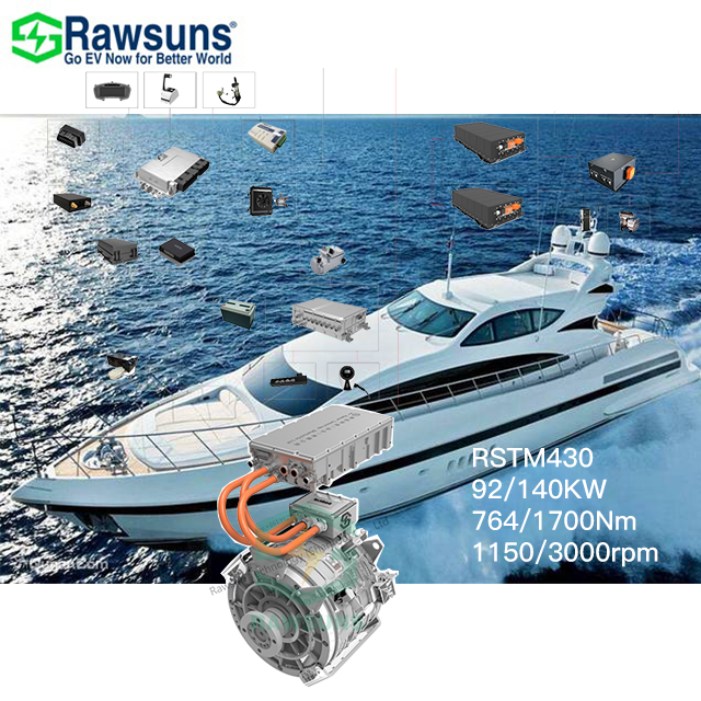 Best Selling 70kW 2000rpm Ev Car Marine Pmsm Motor Battery Conversion Kit VCU Electric Control Engine for Ship Boat Yacht