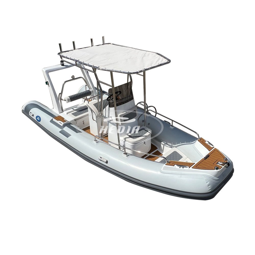 Hot Sale Rib Boat 18ft Rib540 Inflatable Boat Rowing Fiberglass Fishing Yacht Rib Boat with Engine