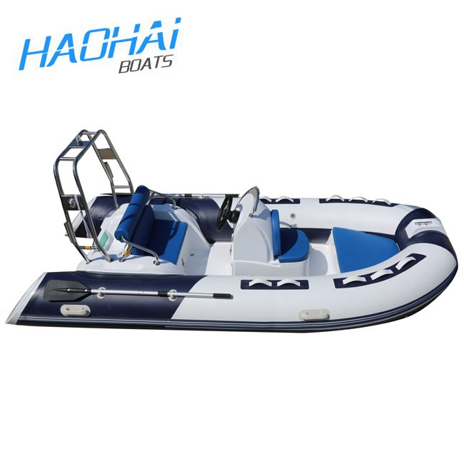 CE Certified 3.9m Fiberglass Inflatable Rib Boats Rigid Boats Outdoor Lake Fishing Rowing Sport Engine