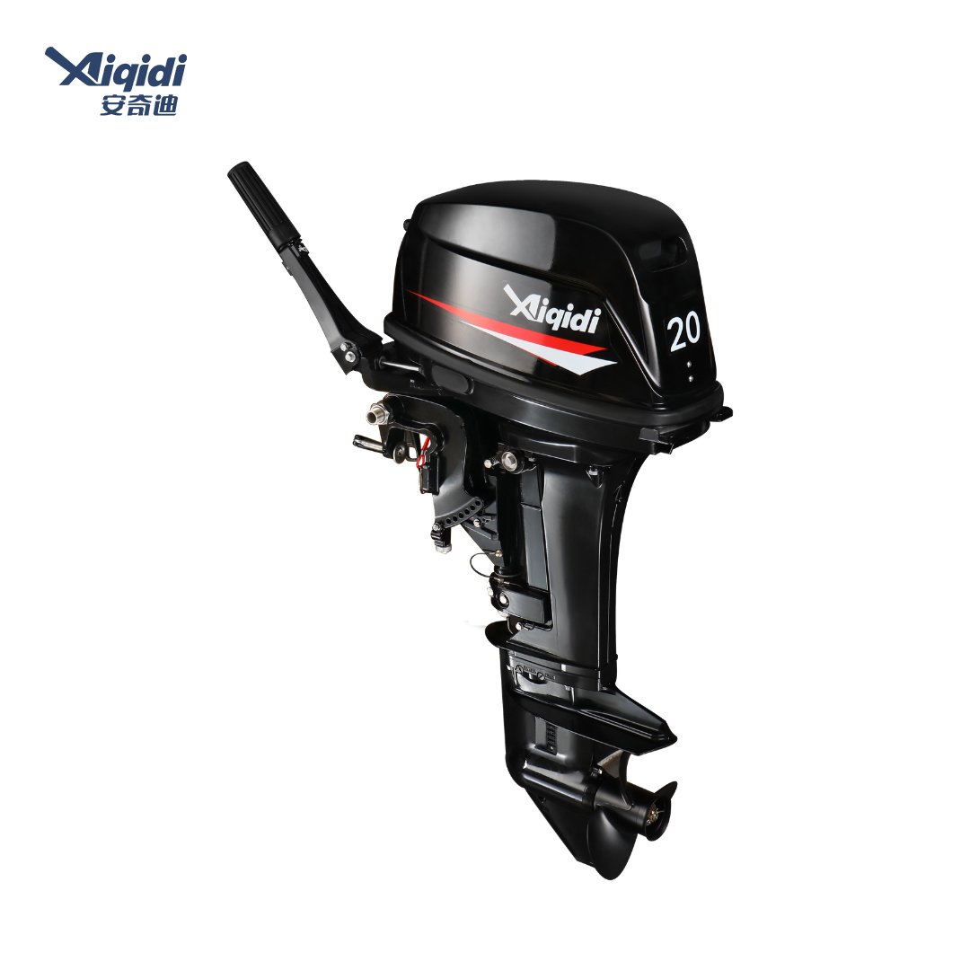 T20 2-Stroke 20HP 18HP Outboard Engine AIQIDI 5200RPM 24L Fuel Tank Outboard Motor