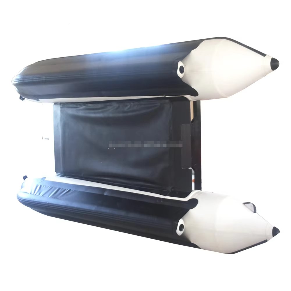 CNWAGNER Inflatable Fishing Boat High Quality Catamaran Style Fiberglass Sport Yacht with Outboard Engine Direct Supplier China