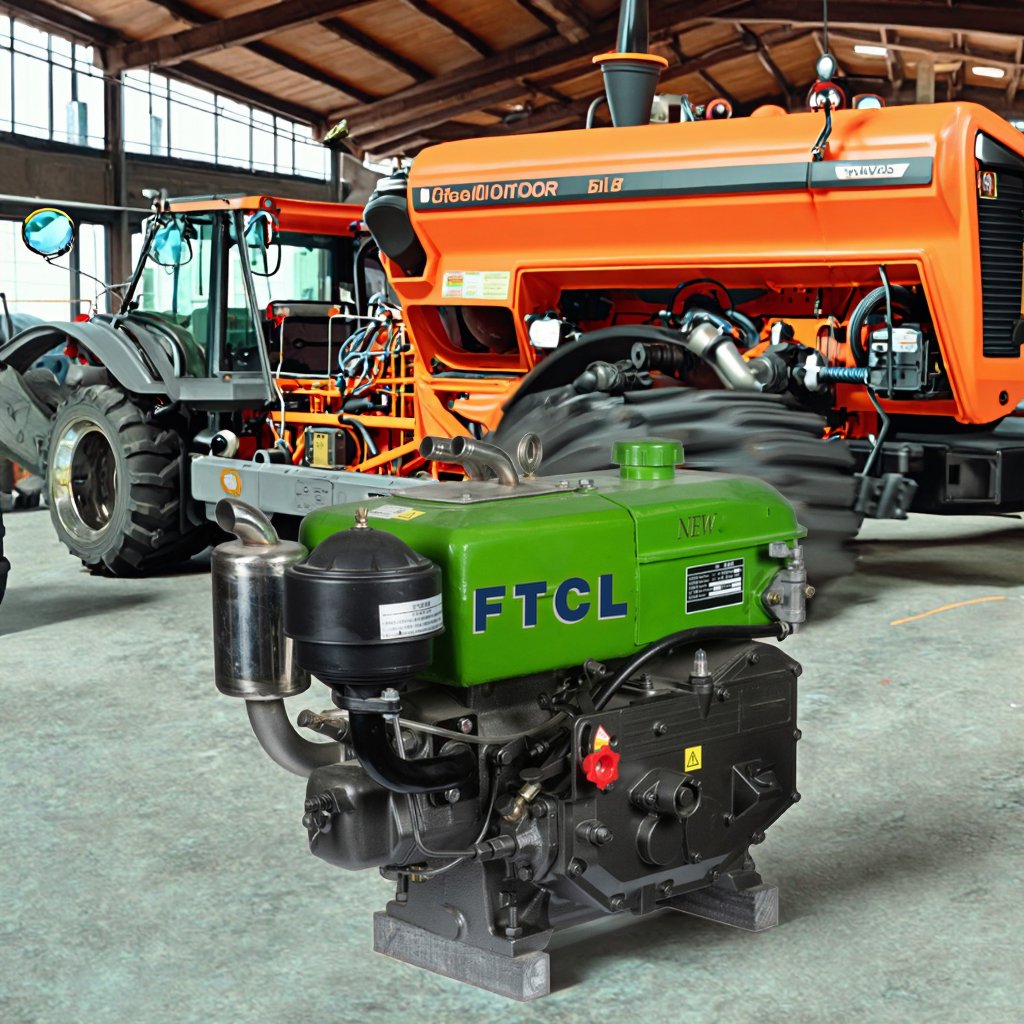 2025 New Year Sale 7.7HP Red Silent 4-Stroke Single-Cylinder Hand Crank Diesel Engine Water Cooling for Farm Machinery Use