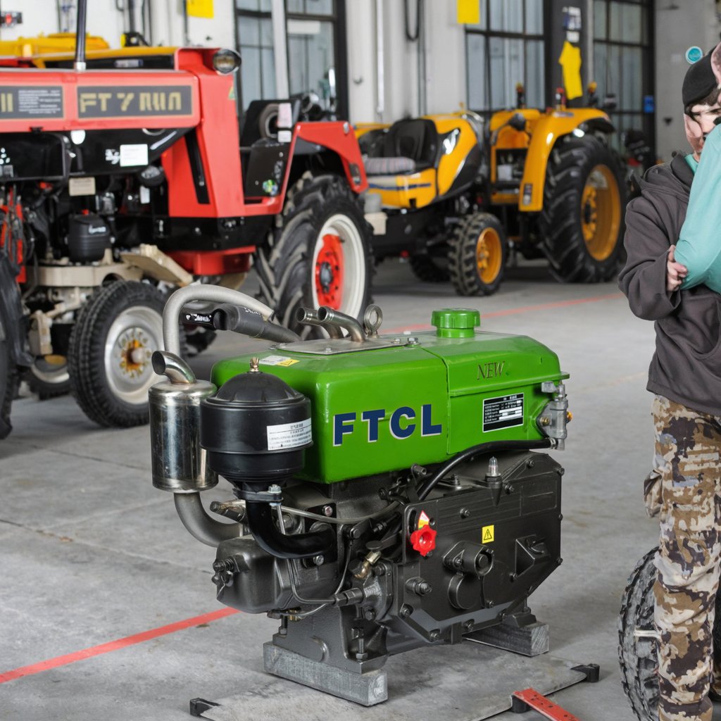 2025 New Year Sale 7.7HP Red Silent 4-Stroke Single-Cylinder Hand Crank Diesel Engine Water Cooling for Farm Machinery Use