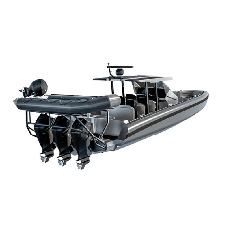 Heavy-Duty Luxury Yacht with Outboard Engine Full Marine Grade 5083 Alloy Aluminum Boat for Cruising and River Patrol