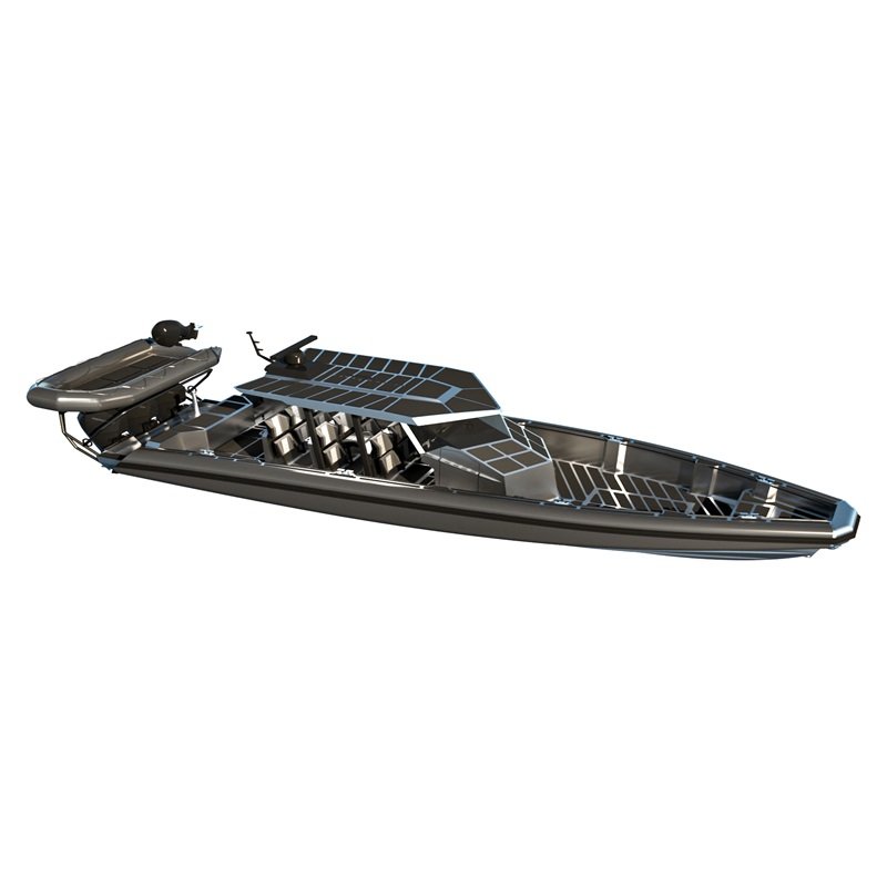 Heavy-Duty Luxury Yacht with Outboard Engine Full Marine Grade 5083 Alloy Aluminum Boat for Cruising and River Patrol