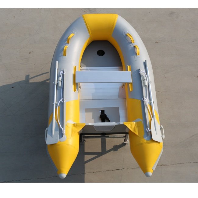 CE Certified Inflatable Boat with Engine Cheap Price Hypalon Material for Lake Fishing Power Type with Aluminum Fiberglass Floor
