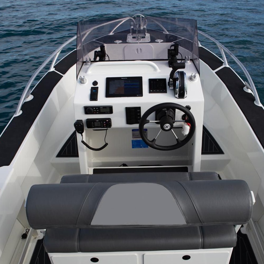 21ft Welded Aluminum Work Boats for Saltwater Fishing and Sport Yachting with Center Console Outboard Engine CE Certified