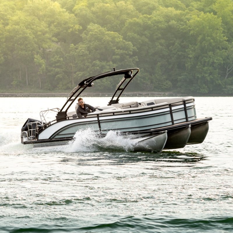 Factory Direct 7.6m/25ft Aluminum Offshore Pontoon Boats for Lake Usage Hot Sale with Outboard Engine Combo Set