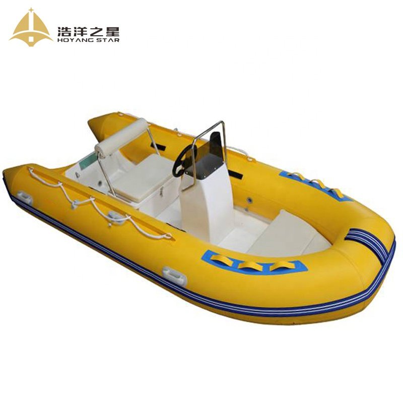 CE RIB New Fashion Luxury RIB 390 Rigid Hull Inflatable Fiberglass Boat for Sale