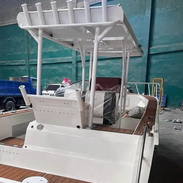Factory Sale 6m Cabin Boats Aluminum Motor Sailing Yacht for Fishing and Leisure Outboard Engine for River Use