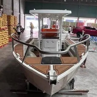Factory Sale 6m Cabin Boats Aluminum Motor Sailing Yacht for Fishing and Leisure Outboard Engine for River Use