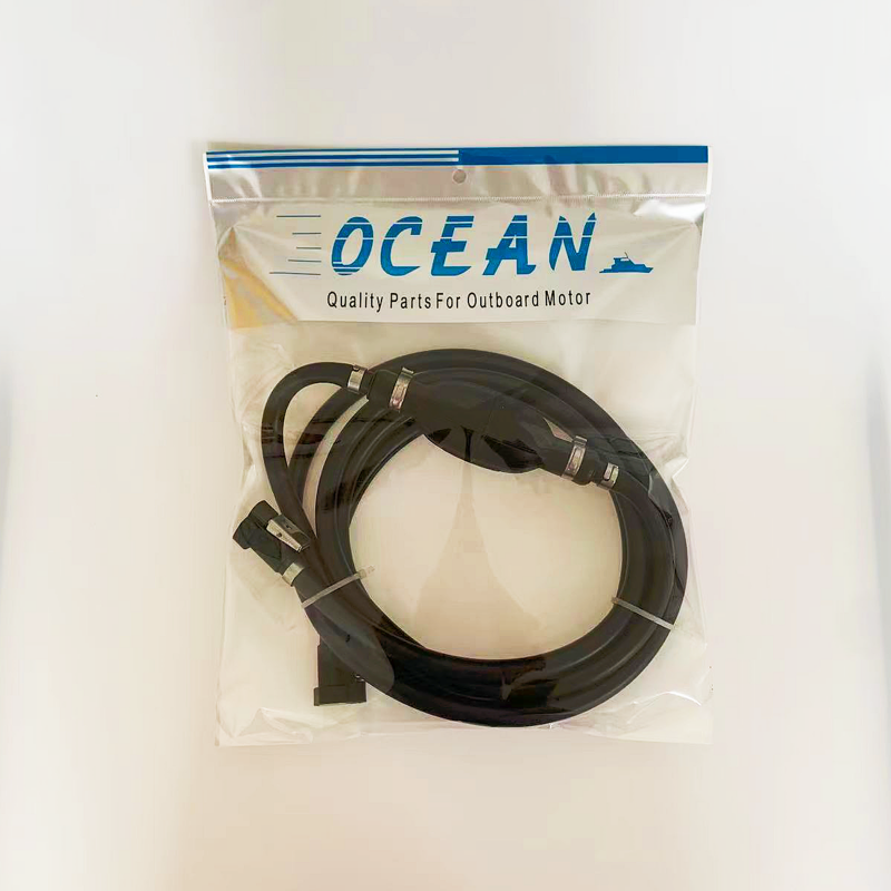 Johnson Evinrude 2-Stroke Outboard Motor Fuel Line Assembly New Includes Gasoline Pump 5008609 Reinforced Boat Marine Hose