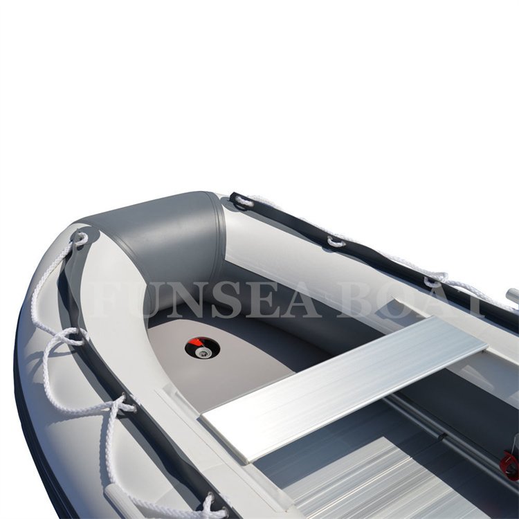 Fishing Inflatable Boat or Hypalon Portable Rubber Low Price 250 Shallow Water Pvc Surfing Single Outboard Engine Color Optional