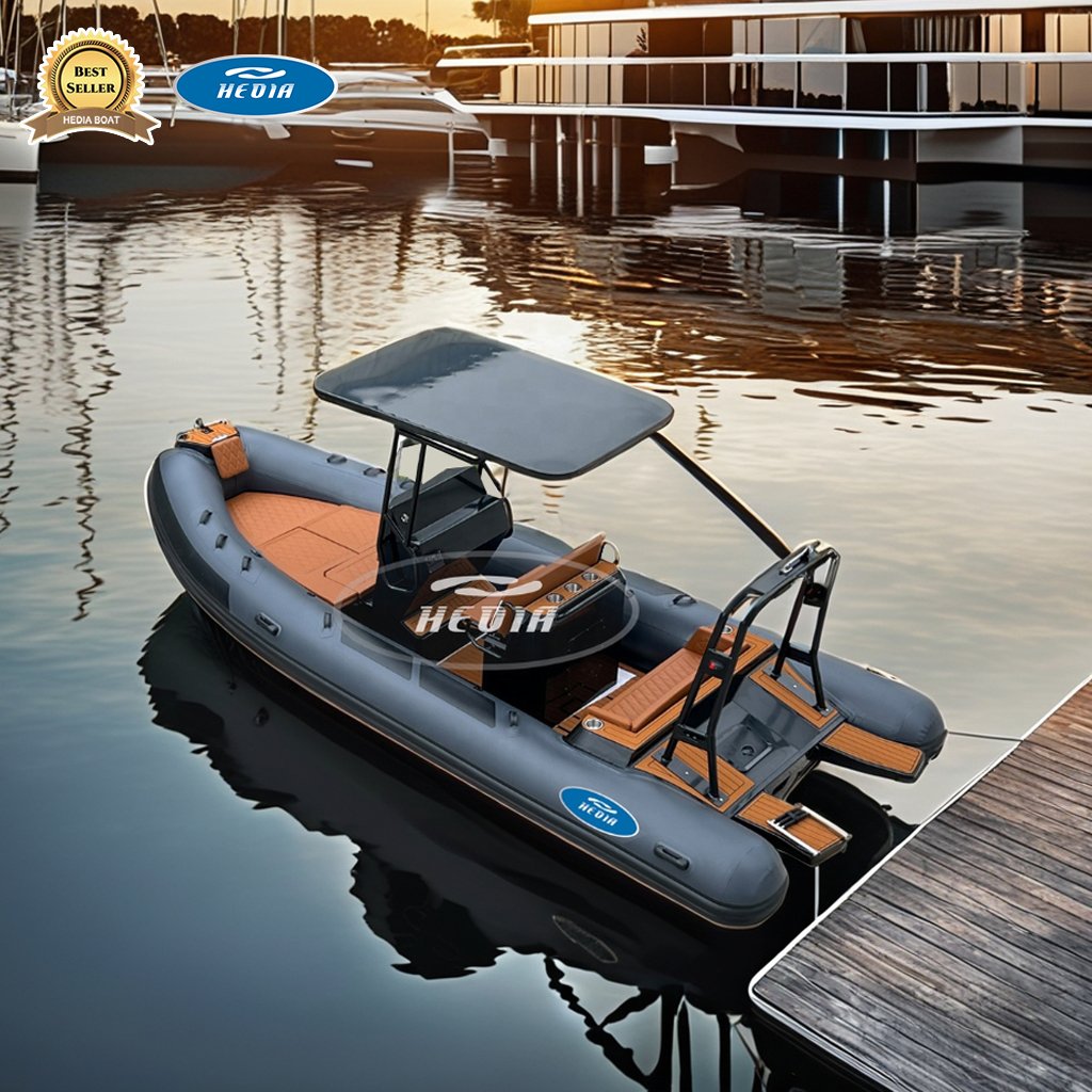 Hedia Rib Fishing Boat 19 Feet Marine Fast Rib Boat lux for 10 Persons Boats