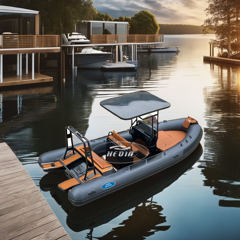 Hedia Rib Fishing Boat 19 Feet Marine Fast Rib Boat lux for 10 Persons Boats