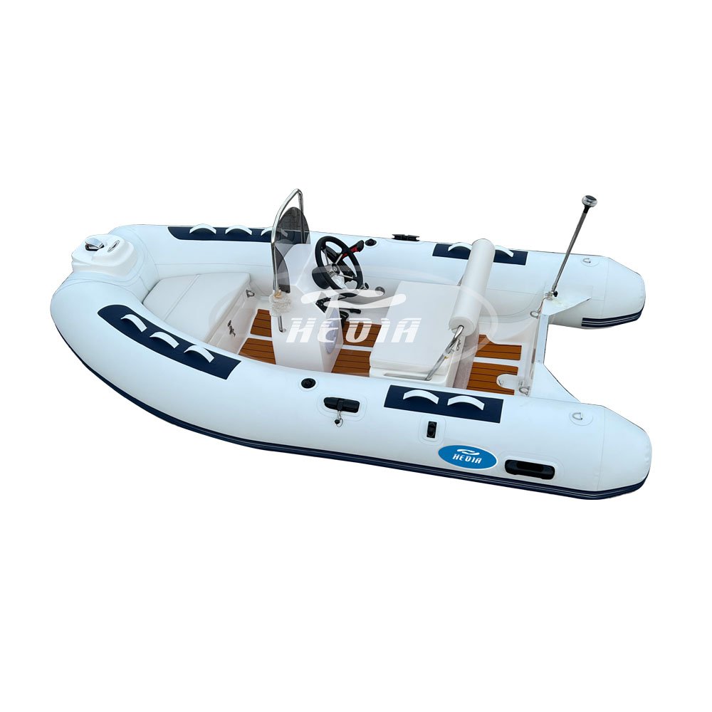11ft 330 Small Dinghy Fiberglass Fishing Boat 9.9 Boat Engine 4 Stroke