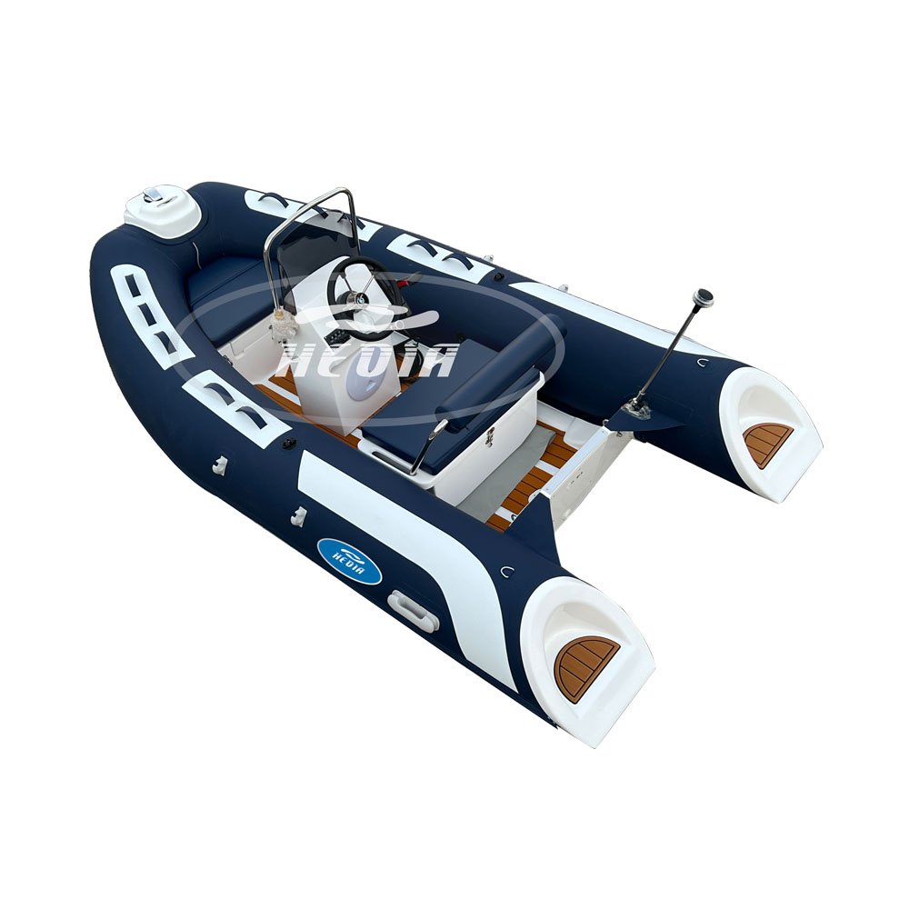 11ft 330 Small Dinghy Fiberglass Fishing Boat 9.9 Boat Engine 4 Stroke