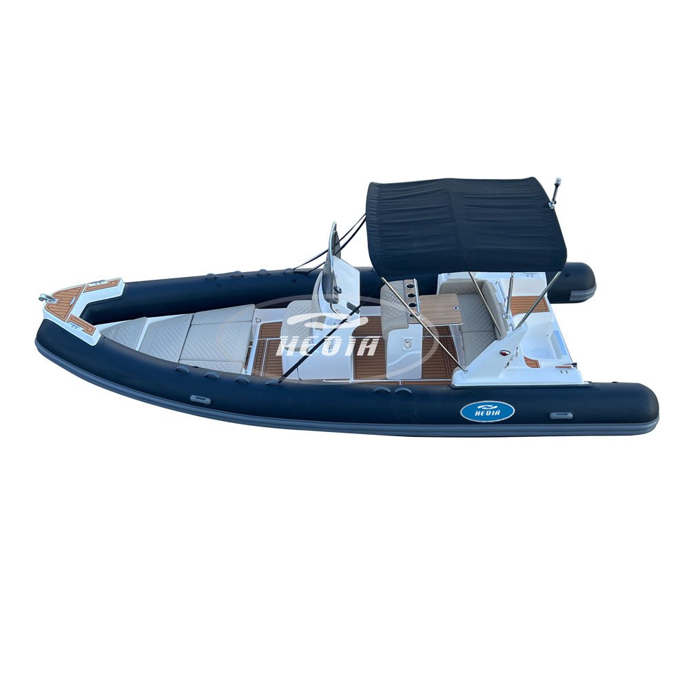 Semi Rigid Fiberglass Hull ORCA Hypalon Inflatable Rib Boat RIB 680 Luxury Family Leisure