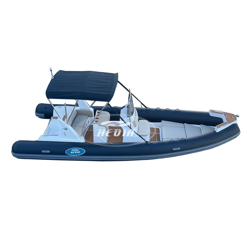 Semi Rigid Fiberglass Hull ORCA Hypalon Inflatable Rib Boat RIB 680 Luxury Family Leisure