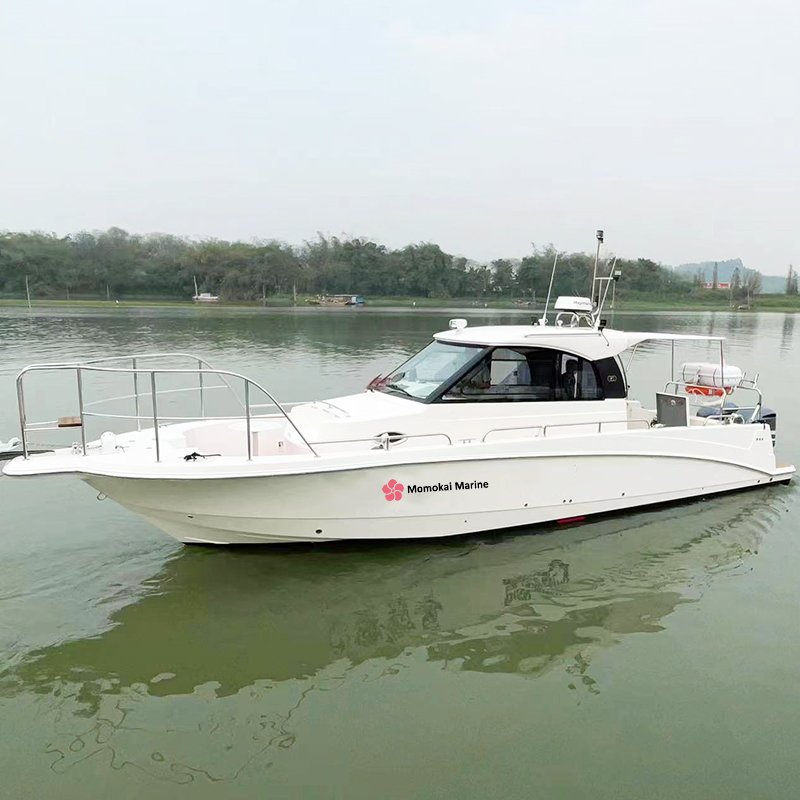 Sailing Yachts Fiberglass 10.8M Length Super Luxury Yachts Fishing Boat Come with 2x300HP Engine