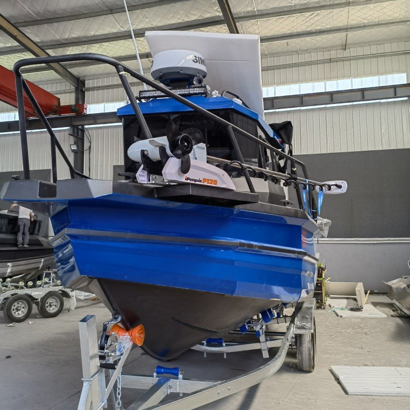 CE Certified 24ft Aluminum Pontoon Boat for Ocean Waters Outboard Engine Combo Set Included for Ocean Fishing and Lake Drifting