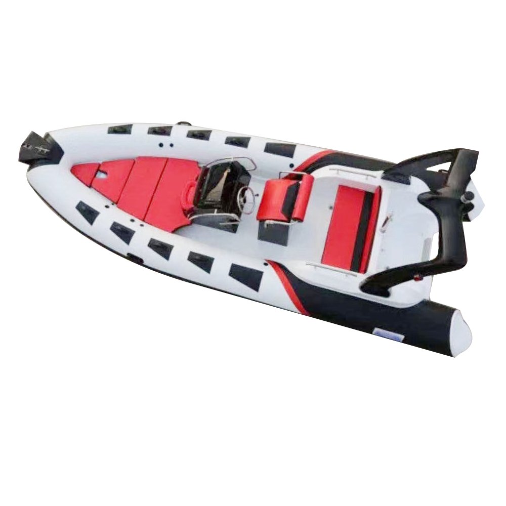 CE Certified 13ft 3.9m Sport RIB 390 PVC Inflatable Aluminum Rowing Boat Inboard Engine for Lake River Outdoors for Fishing