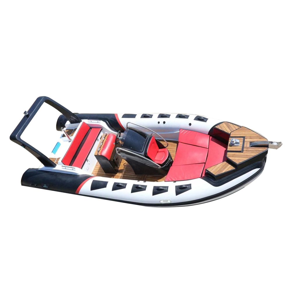 CE Certified 13ft 3.9m Sport RIB 390 PVC Inflatable Aluminum Rowing Boat Inboard Engine for Lake River Outdoors for Fishing